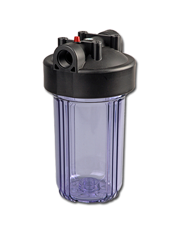 Puret - C907 Series - 10" Double O-ring Big Blue Filter Housing Black Cap / Clear Sump With Pr