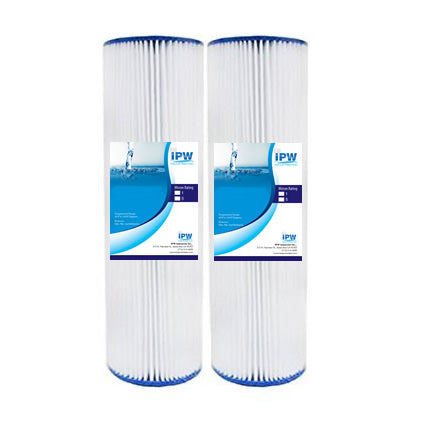 Compatible With Omnifilter Rs1-ds3-05 Standard Cartridge Rs1 Twin Pack 5 Micron Pleated Sediment Filters By Ipw Industries Inc