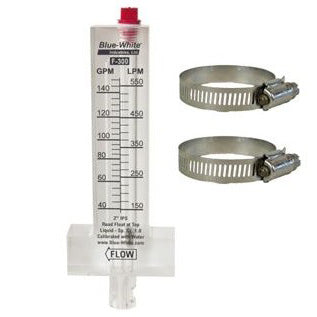 Blue And White (f-30600p) 250 - 1050 Gpm Flow Meter; 6" Saddle