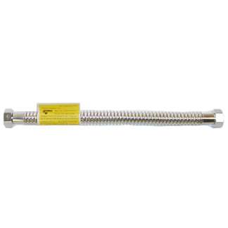 Falcon (swc-114x18) 1-1-4" Npt X 18" L Stainless Steel Flex Connector With 1-1-4" Fip