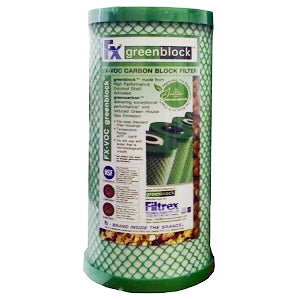 Kx Technologies - Fxb10cl2 - 10" X 4.5" Filtrex Ecocarb Greenblock Cl2 - 10 Micron - Carbon Block Chlorine Filter