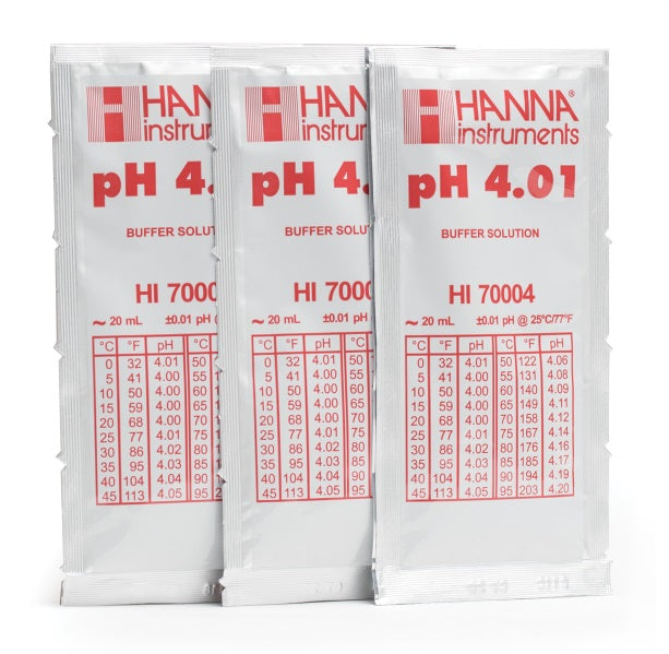 Hanna (HI70031P) 1413 S-cm (EC) Conductivity Calibration Solution, 20mL-sachet; 25 pack