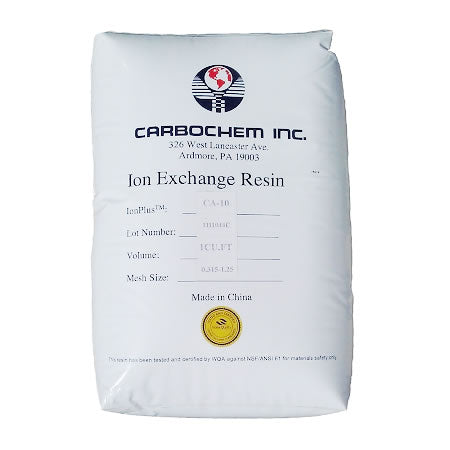 CarbonChem (IONPLUS CA-10) Water Softening Resin 8% CrossLink - 1 Cubic Foot Bag