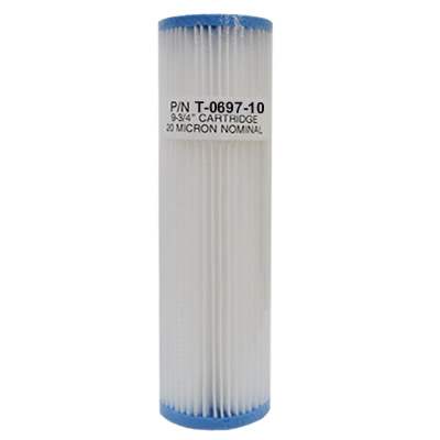 Unicel (t-0697-10-b) 9.75"x2.75" Pleated Polypropylene 4 Sq. Ft 10 Micron Filter