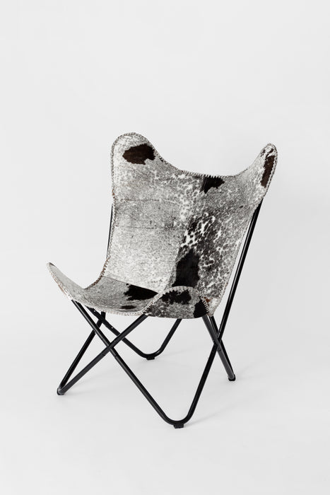 cowhide folding chair