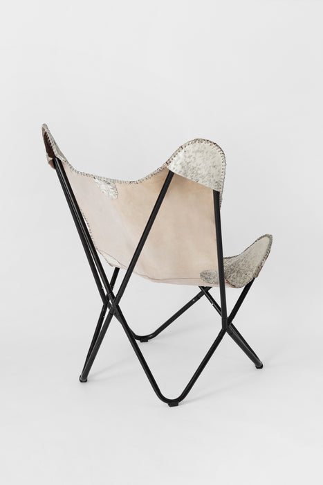 cowhide folding chair