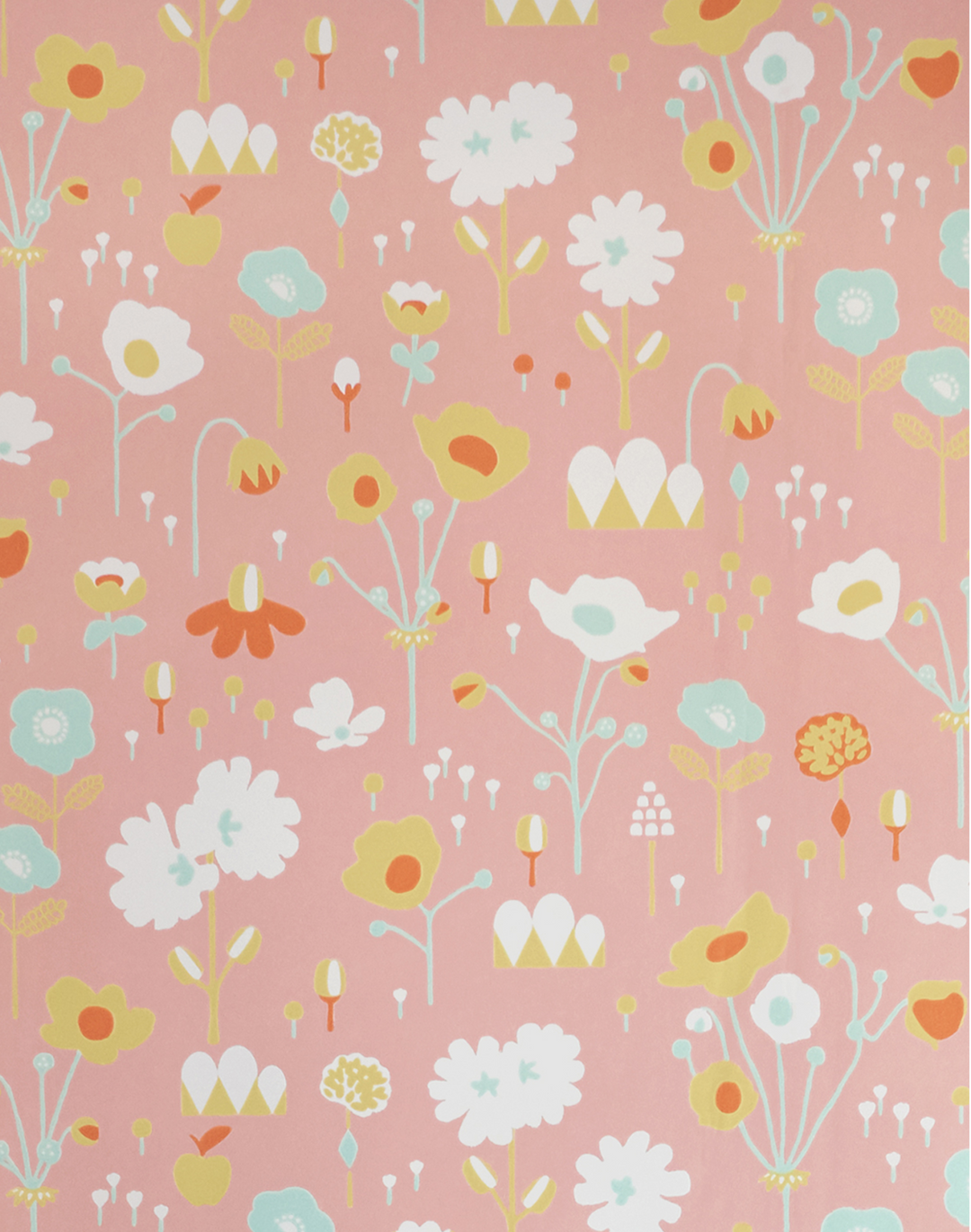 Pink flower confetti print by Studio Nahili