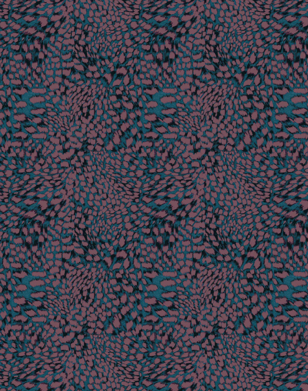 Cheetah, Teal – The Pattern Collective