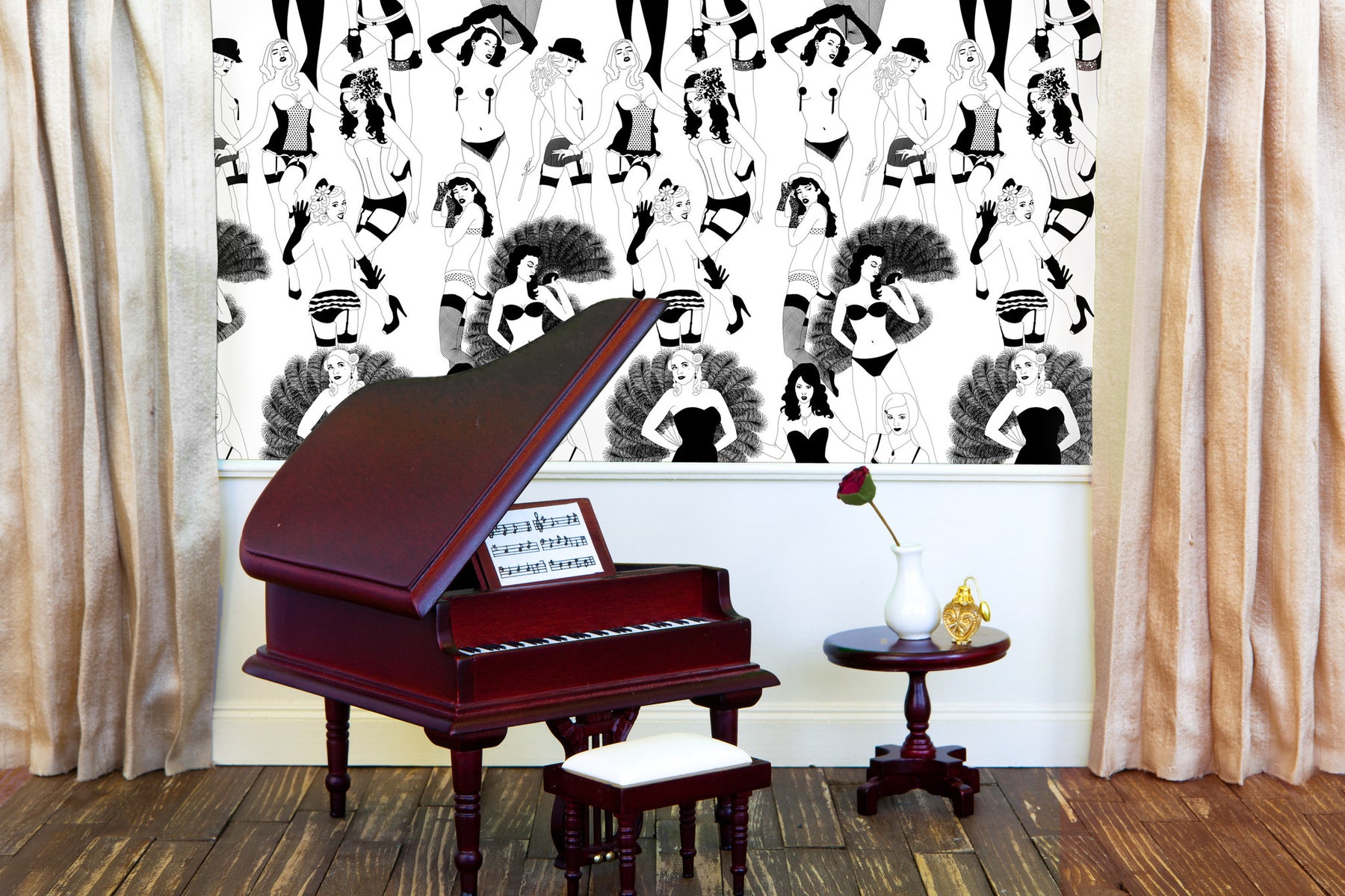 Burlesque Wallpaper – The Pattern Collective