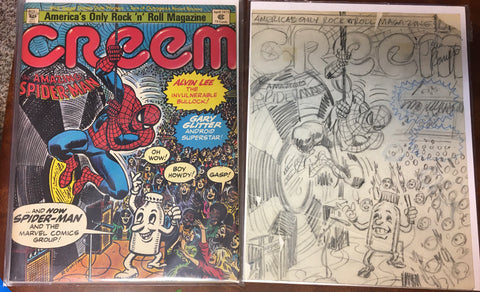 Creem Cover and Original Art