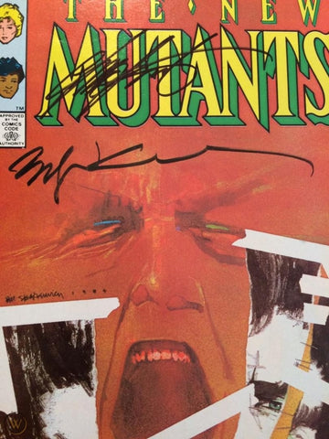 CGC 9.8 New Mutants #26 signed by Chris Claremont and Bill Sienkiewicz 