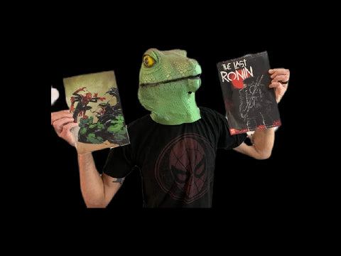 Reptilian Overlord with the Last Ronin Comic