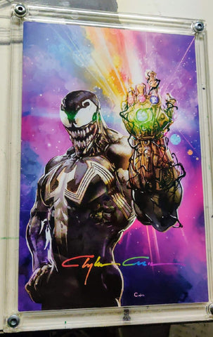 Venom #7 Virgin Variant in Gator Guard 