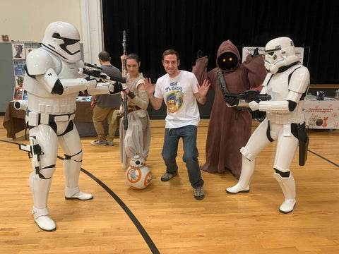 Zach Appio with Star Wars Cosplayers