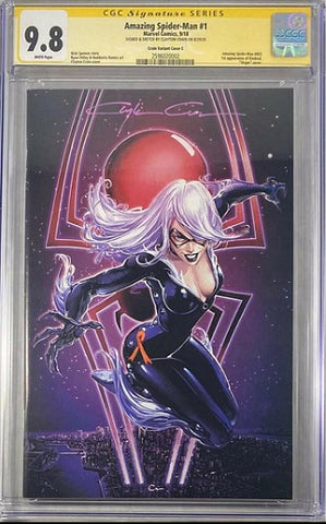 Amazing Spiderman #1 CGC 9.8 SS - Signed & Sketched by Clayton Crain