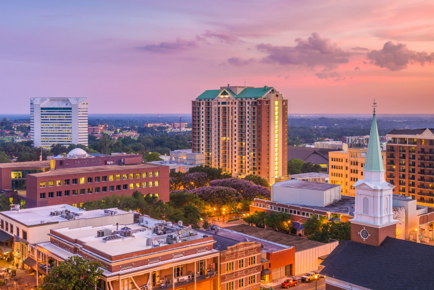 tallahassee Florida skyline, nationwide office cubicles