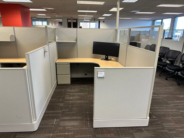 cubicles in an office