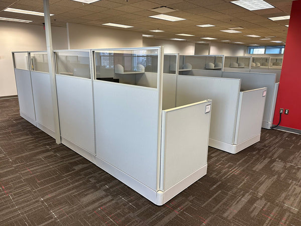 cubicles in an office