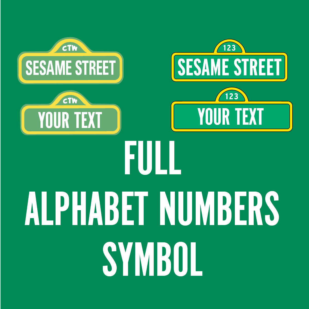 what is the sesame street font