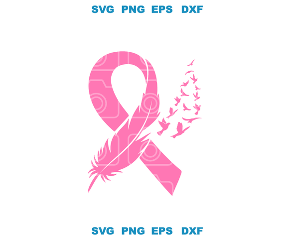 Pink Leather Cancer svg Leather Ribbon Cancer SVG shirt breast cancer