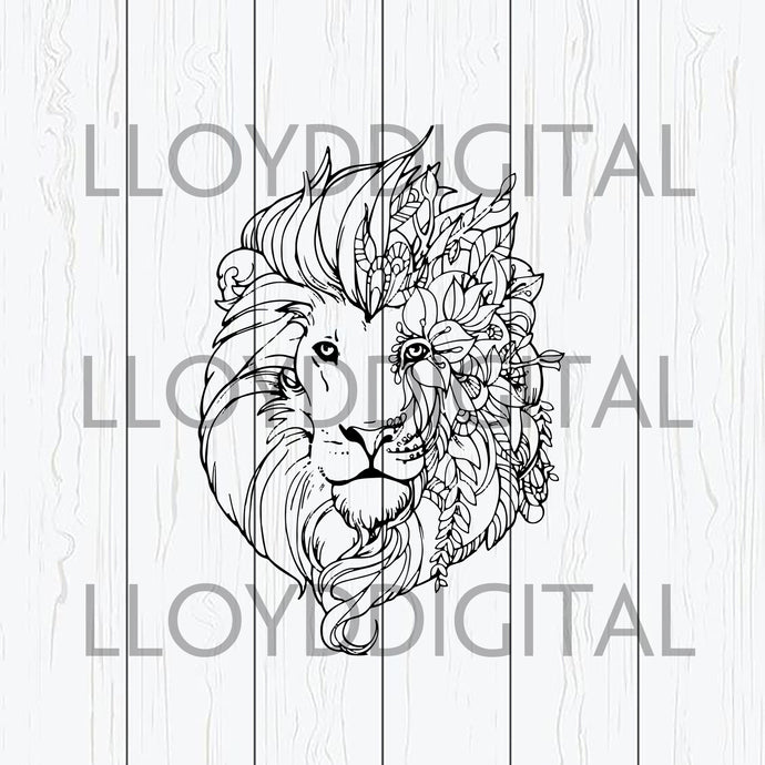 Free Free 225 Boho Lion Mandala Svg SVG PNG EPS DXF File