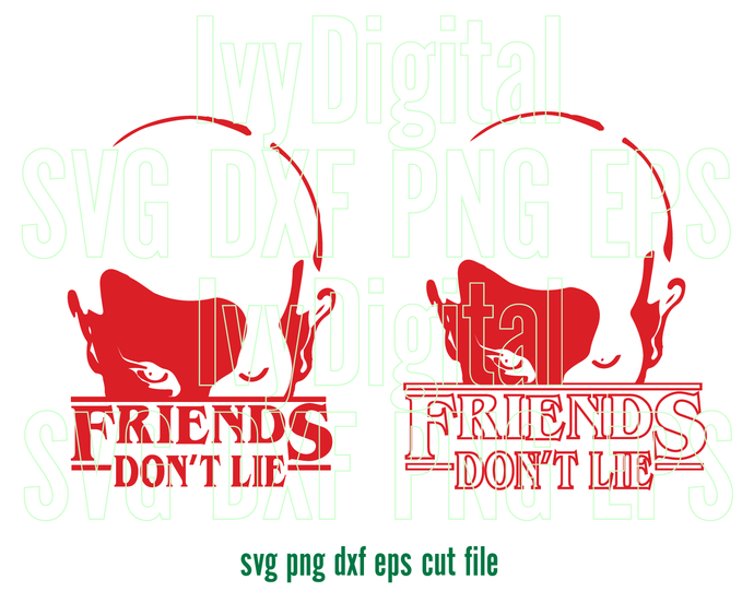 Download Stranger Things Eleven Friends Don T Lie Svg Stranger Things Clipart S Bundleofsvg