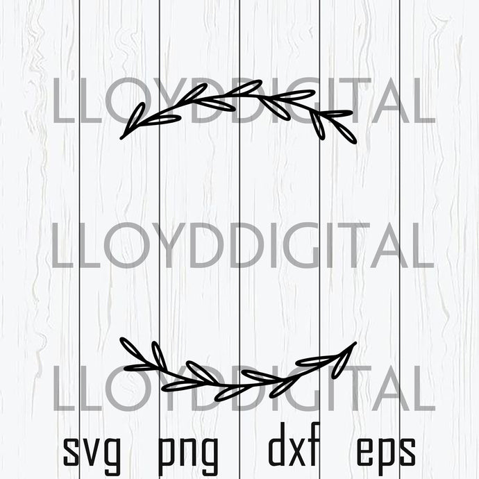 Laurel Wreath Monogram Border Svg Circle Monogram Frame Svg Clipart De Bundleofsvg