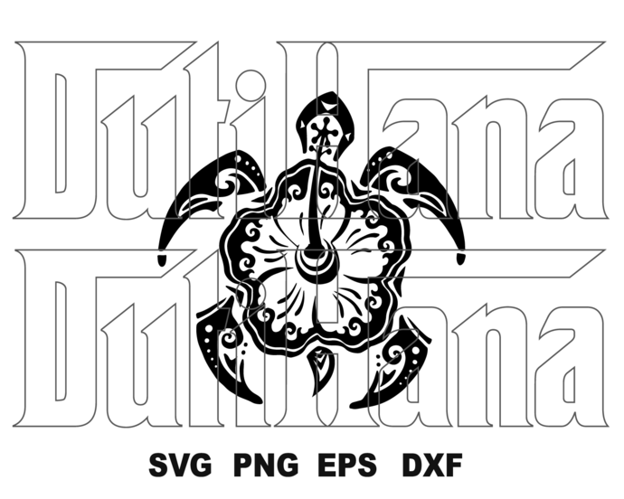 Download Sea Turtle Svg Tribal Hawaii Flower Floral Shell Turtle Mandala Zentan Bundleofsvg