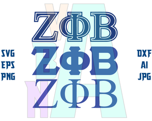 Zeta Phi Beta SVG Zeta Phi Beta logo zphib shirt sign Z phi B shield v