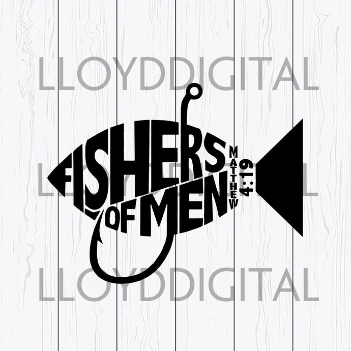 Fishers Of Men Matthew 4 19 Svg Fishing Shirt Svg Png Jpg Dxf Eps Clip Bundleofsvg