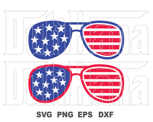 Download American Flag Glasses Svg Us Sunglasses Usa Fourth Of July Sun Glasses Bundleofsvg