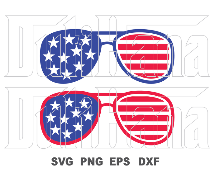 Download American Flag Glasses Svg Us Sunglasses Usa Fourth Of July Sun Glasses Bundleofsvg