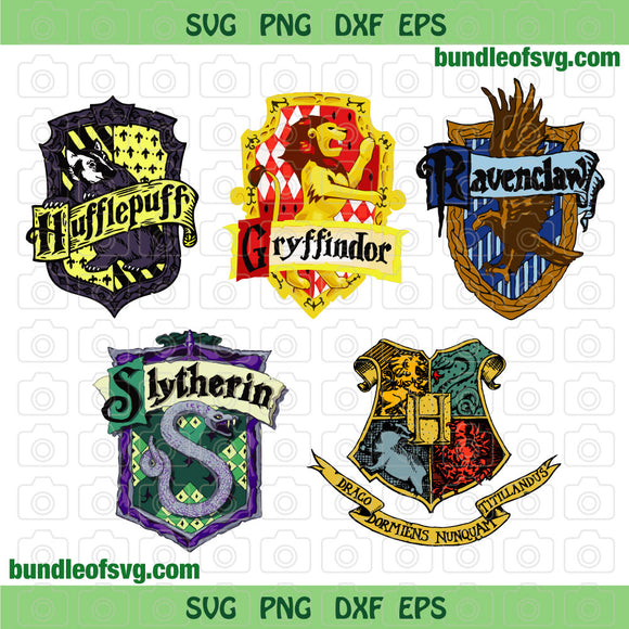 Hogwarts House Badge svg Gryffindor Ravenclaw Slytherin svg png