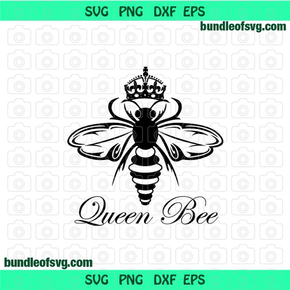 Queen Bee SVG Bumble Bee Crown shirt clipart Gift printable design Dow