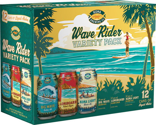 Kona Wave Rider Variety Pack 12 Cans (12 oz) – Kakaako Wine