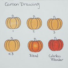 Copic Marker Test On Canson Paper