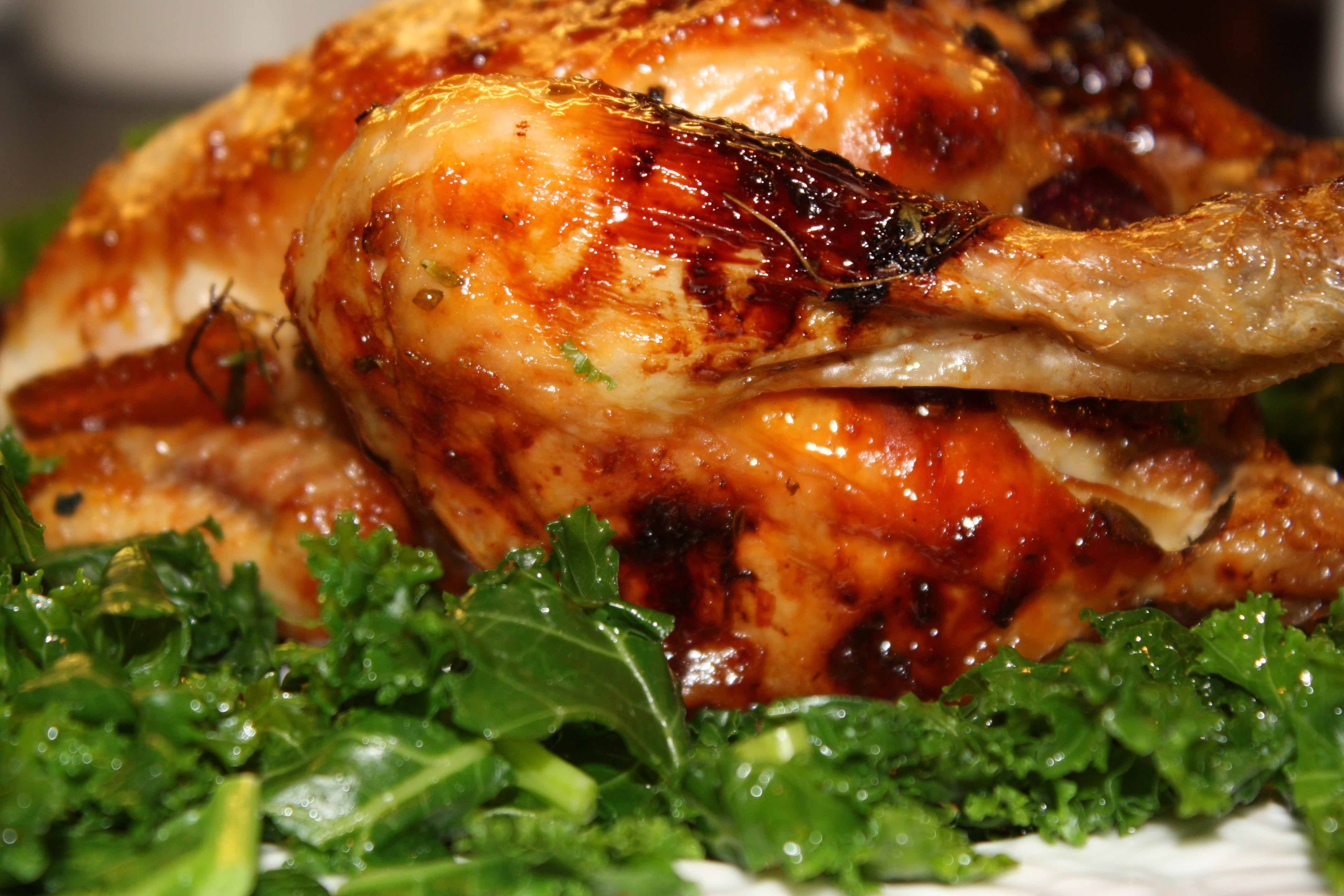 Roasted Poussin with Welsh Marmalade Whisky