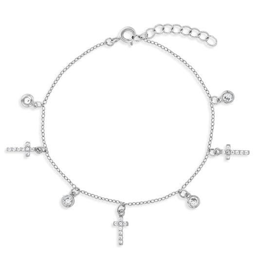 Children And Teens Sterling Silver Rolo Chain Bracelet For Charms (6 1 –