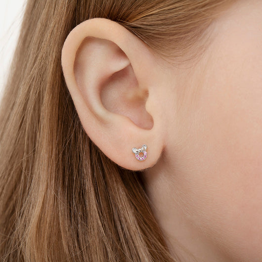 Baby Girls' Tiny Springtime Flower Screw Back Sterling Silver Earrings - in Season Jewelry