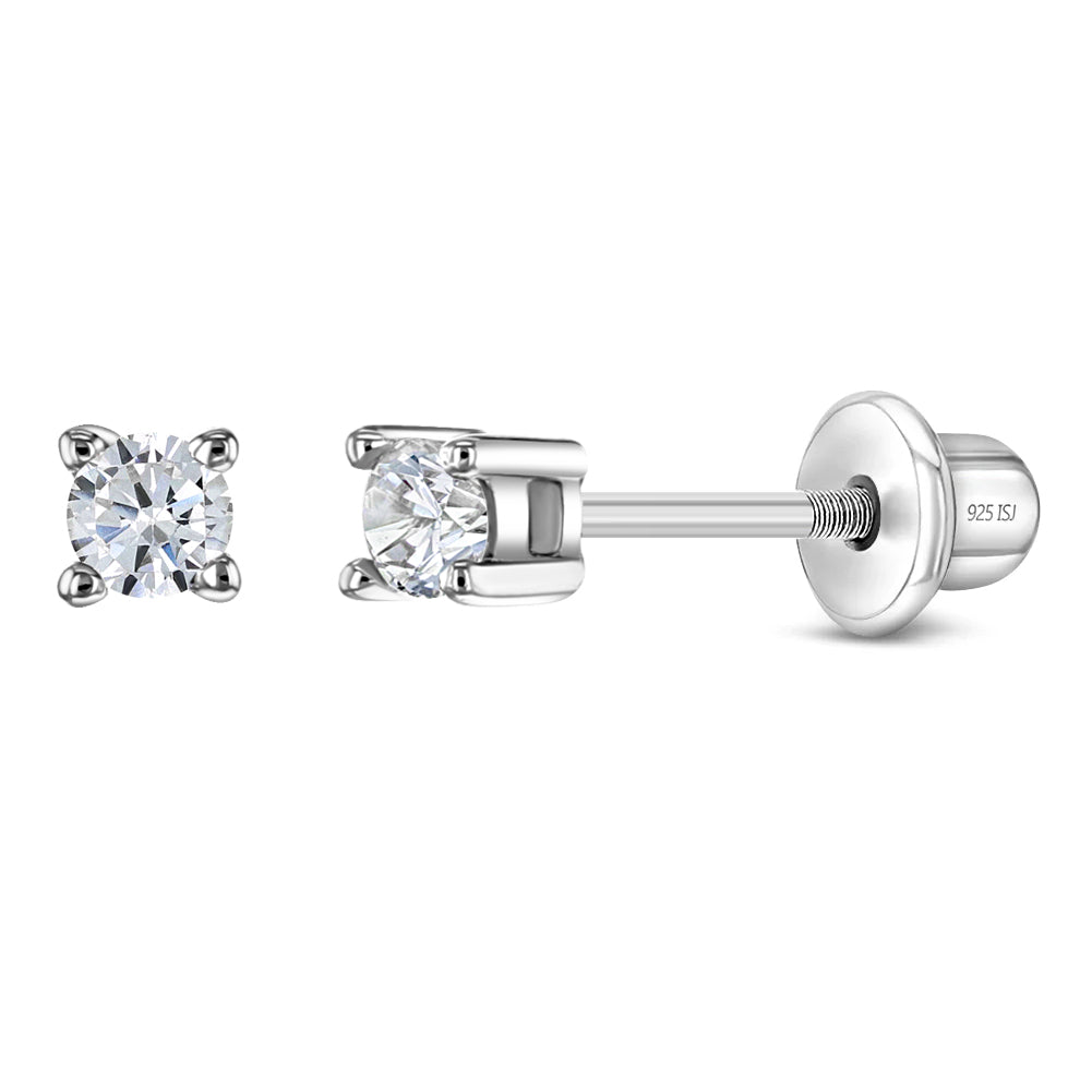 Friction back vs Screw back diamond stud earrings