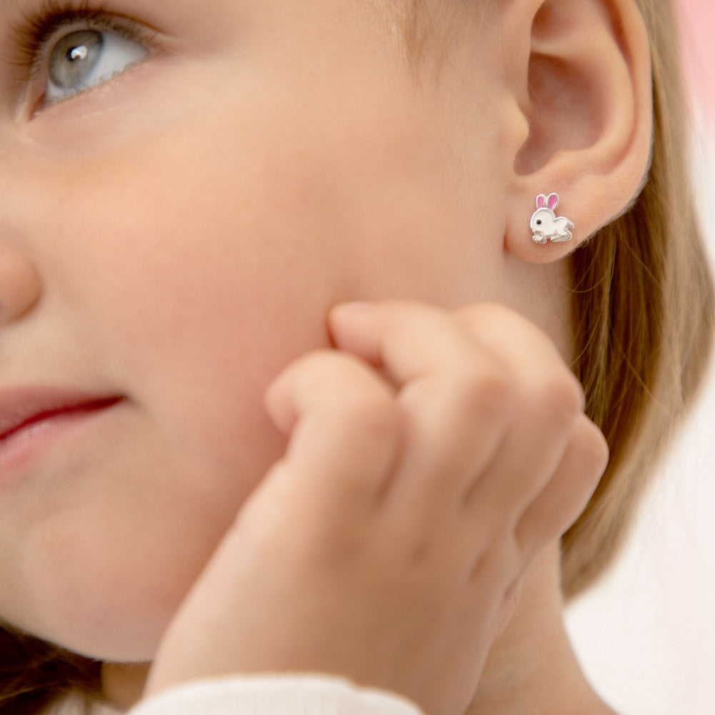 Girls' Lucky Cherries Screw Back 14K Gold Earrings - in Season Jewelry