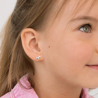 Hypoallergenic Screw Back Stud Earrings For Girls - Temu