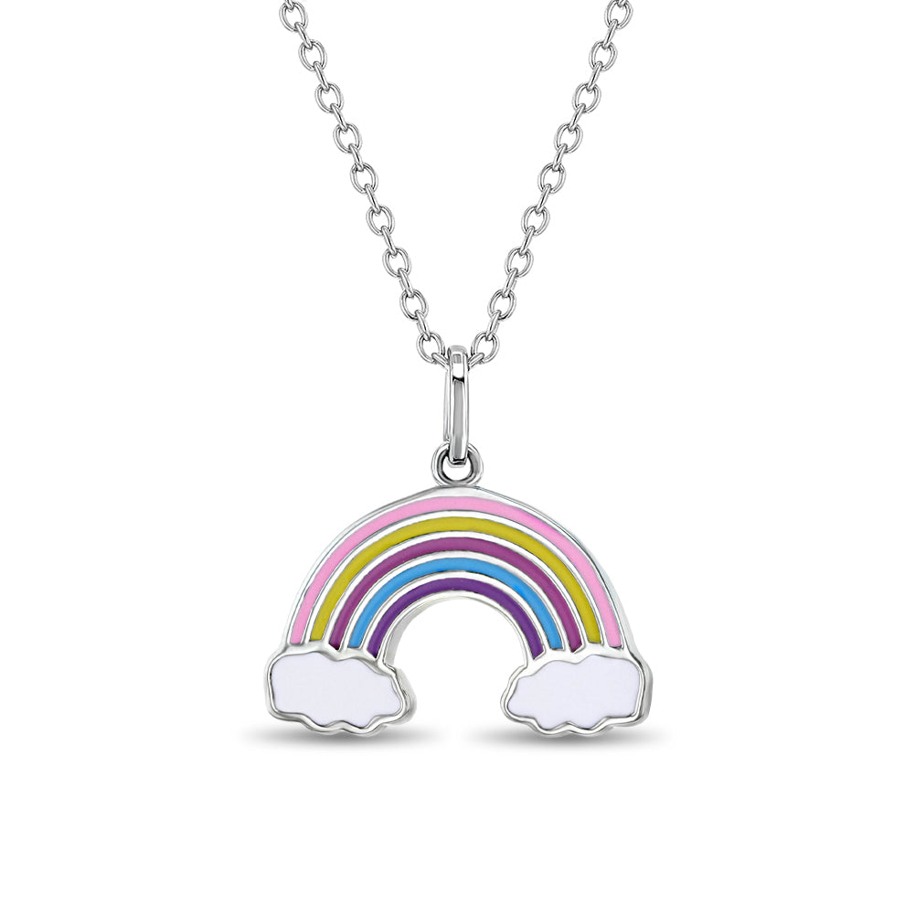 Pastel Enamel Unicorn Satellite Toddler / Kids / Girls Jewelry Set -  Sterling Silver