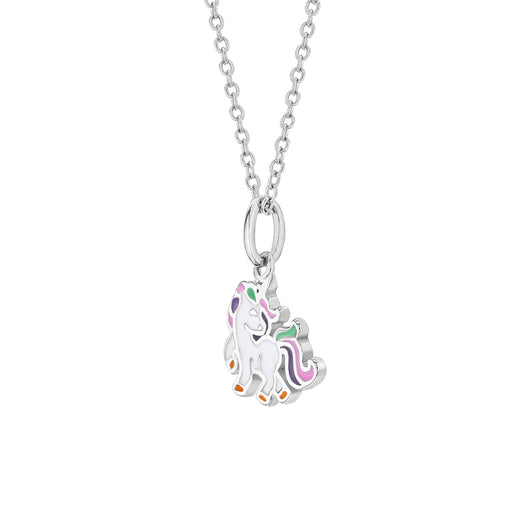 Pastel Enamel Unicorn Satellite Toddler / Kids / Girls Jewelry Set -  Sterling Silver