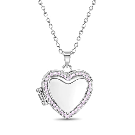 Pandora Lockets Sparkling Heart Necklace | PANDORA
