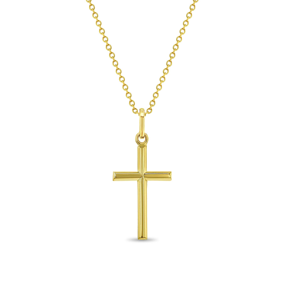 14k tiny cross necklace – Madison+Barrett