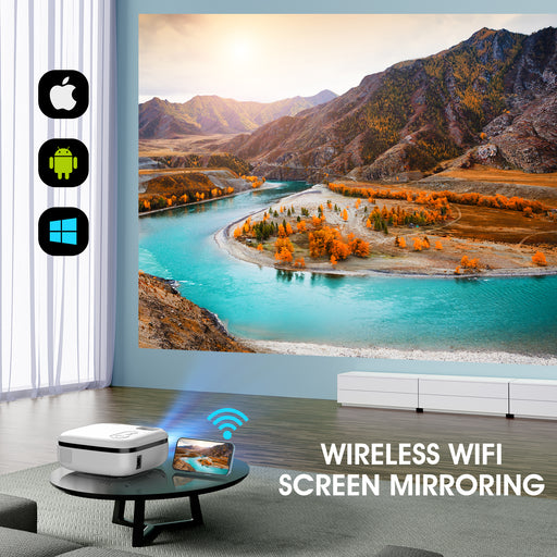 Electric Focus] 5G WiFi Mini Bluetooth Projector 4K Support, 300
