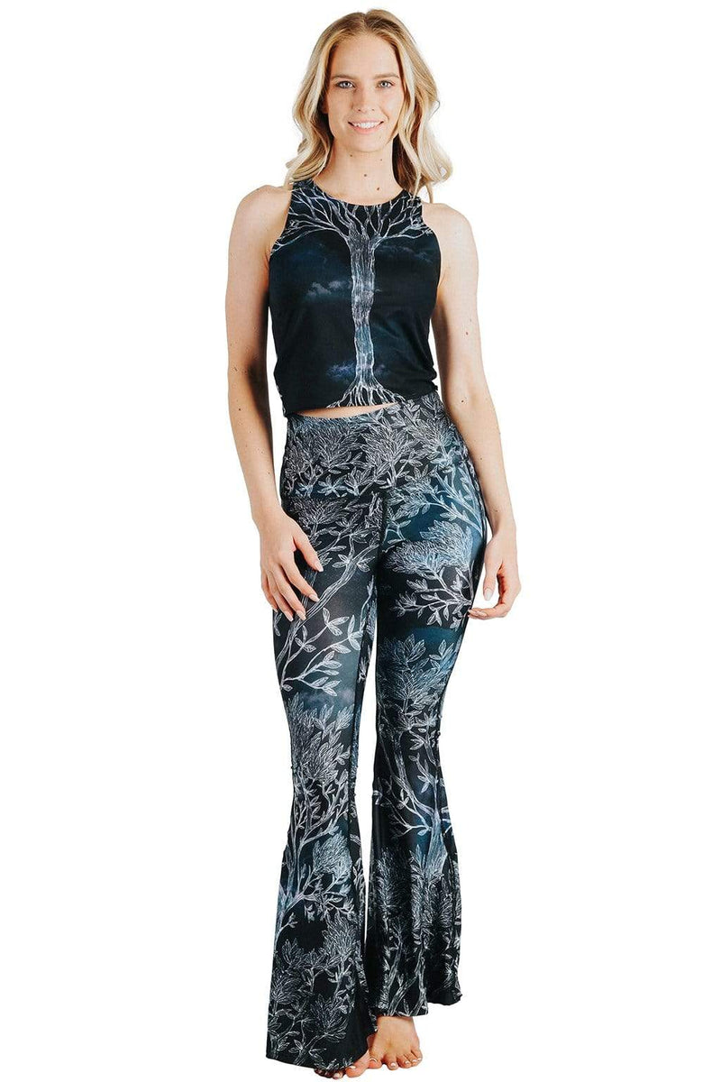 Root To Rise Printed Bell Bottoms
