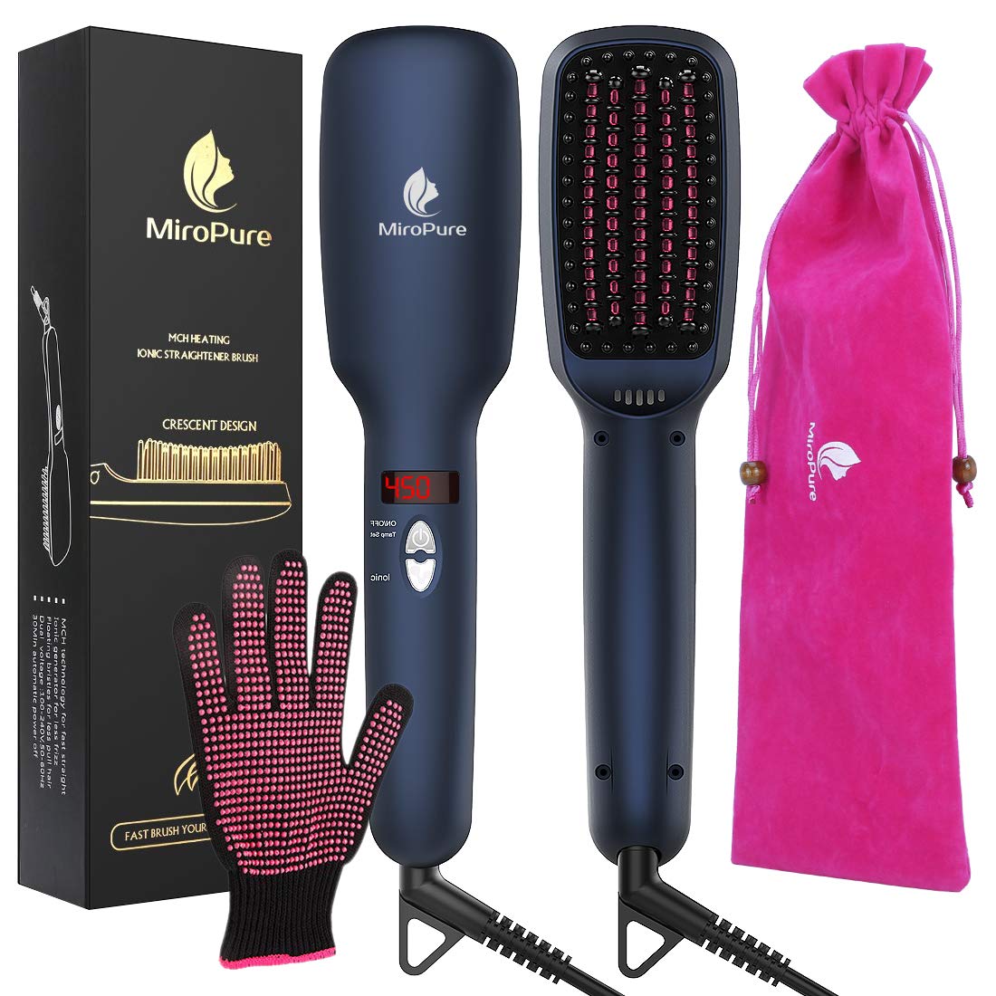 MiroPure MX-1699B Hair Straightener Brush