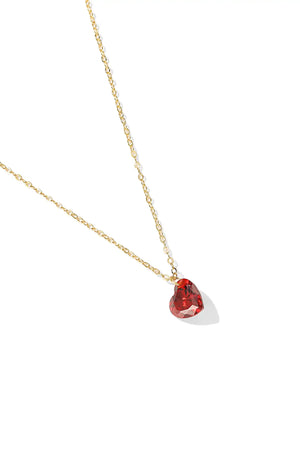 Red Heart Necklace - wimsi.co - Red Heart Necklace